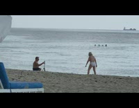 Husband pushup and carries wife on his back