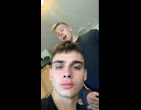 Guy asks friend if he is taking a video and then yells 