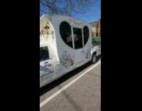 White Luxury Limo has Large Party Body 