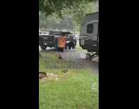 Collab BitchIG2 - Dad in orange shirt outside protecting grill