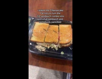 Woman asked for full sandwich got 3 parts instead