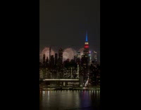 Collab WINY - Fireworks show near Empire State Building and World Trade Center 