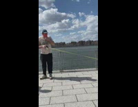 Guy walks yellow robot dog down pt. 8