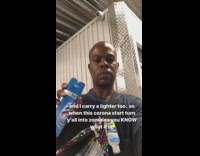 Corona virus blue lysol fanny pack 