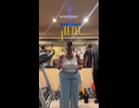 Family plays reflex challenge game at Christmas party 