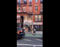 Michael Myers seen standing on the sidewalk