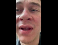 Pterodactyl statue behind the friend of filmer