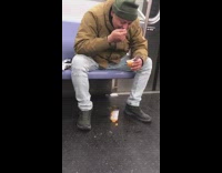 Guy on subway opens can of soup pt. 3 
