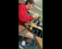 Collab BitchIG2 - Guy eating cheese and head of cabbage in class