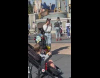 Woman has Disneyworld photo taken by baby 