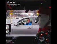 Clown make up car loves it 