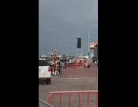 Four girls lingerie show butt parking lot