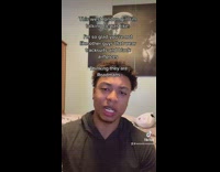 Guy changes into grey sweatsuit air forces 