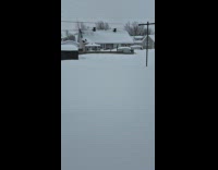Man shows car almost disappeared from snow