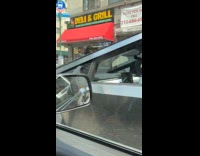 Collab WINY - Man sleep over cybertruck traffic cone arrow