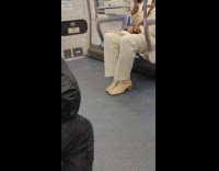 Woman wearing boots with toe separating 