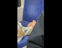 Man puts his bare foot on subway seat #BluePointWhatTheL
