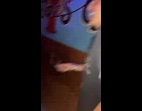 Guy throws dart hits friends hand 