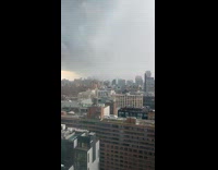 Submitter films timelapse of thunderstorm