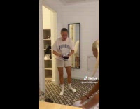 Collab ClipsIG - Women friends wear ugly T shirts night out challenge