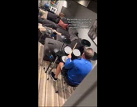 Dad play with brother drum set gift