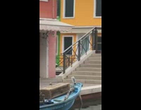 Woman takes picture of ice cream cone canals