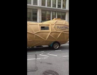 Planters peanut vehicle nutmobile roam the street