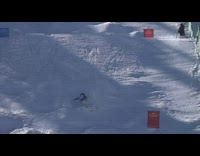 Ski front flip fail 