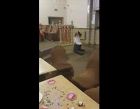 Drunk woman fall lay on the ground