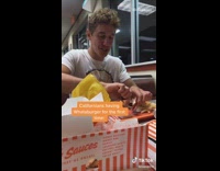 White shirt guy tries whataburger first time 