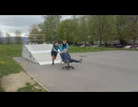 Office chair guy cement ramp fail 