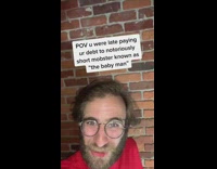 Collab BitchIG2 - Guy glasses red hoodie baby cry