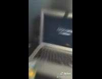 Guy waits for midnight new year laptop