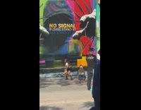 Woman teenager tiktok dance graffiti wall park