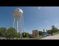 Large white water tower falls down pt. 2