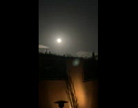 Super blue moon time lapse in sky