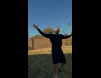 Little girl hits homerun out of backyard 