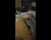 Guy squeezes friends thigh gives him goosebumps 