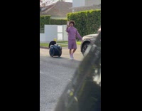 Collab Clips MPUGC - White dog selfie guy hoverboard walk