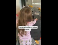 Girl asks Alexa how to spell 