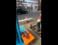 Bed stuy aquarium removed on the street