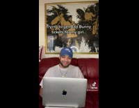 Collab Kale Salad IG - Guy buys Bad Bunny tickets for girlfriend