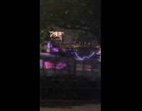 Friends chill at camper van drives around 