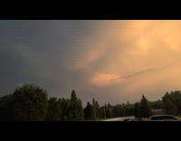 Lightning strike caught on slow motion video