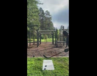 Guy hockey puck trick shot playground glider 