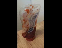 Submitter shows ketchup bottle chirps like bird