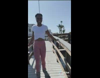 Guy girl rollerblades fall in water fail 