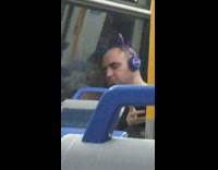 purple head phones with alien ears on top