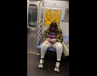 Woman Molds Teeth on Subway Ride 