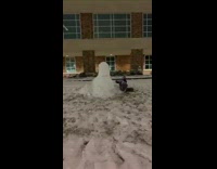 Collab BitchMP - Three guys take down snowman piece by piece 